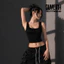 Áo croptop 2 dây cổ vuông hở lưng borip cotton có mút DUYLINH HOTTREND M L
