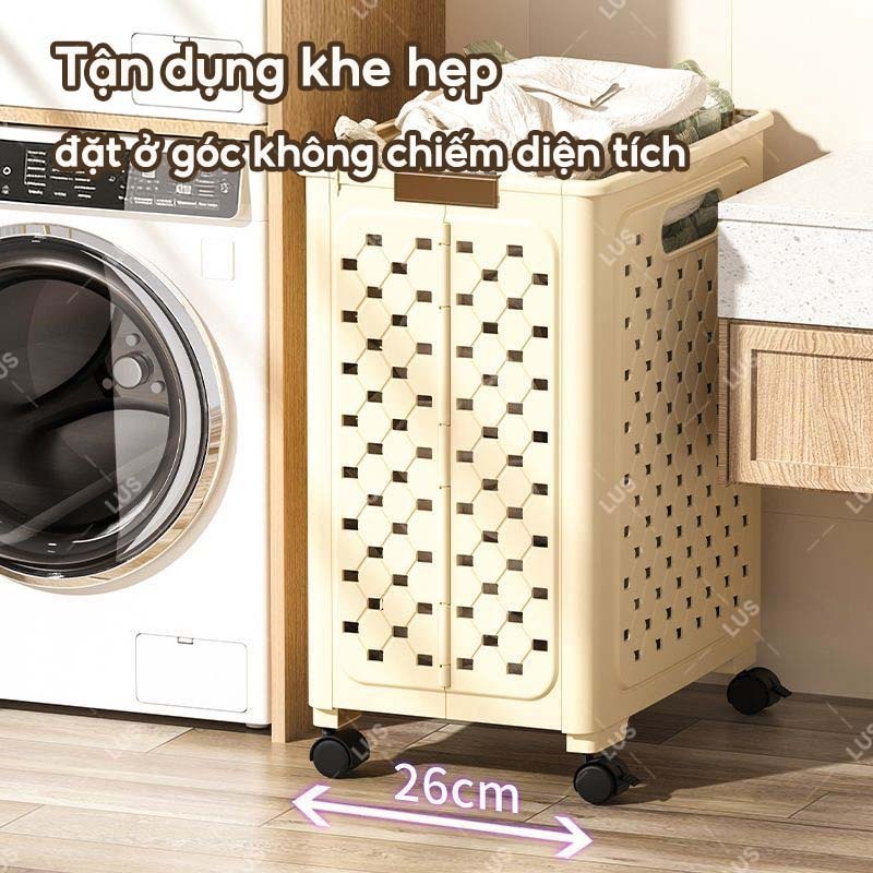 LUS Giỏ Đựng Quần Áo Bẩn Đa Năng Giỏ Đựng Quần Áo Gia Đình Gấp Gọ Giỏ Đựng Đồ Bằng Nhựa Có Tay Cầm | BigBuy360 - bigbuy360.vn