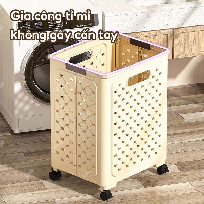 LUS Giỏ Đựng Quần Áo Bẩn Đa Năng Giỏ Đựng Quần Áo Gia Đình Gấp Gọ Giỏ Đựng Đồ Bằng Nhựa Có Tay Cầm | BigBuy360 - bigbuy360.vn