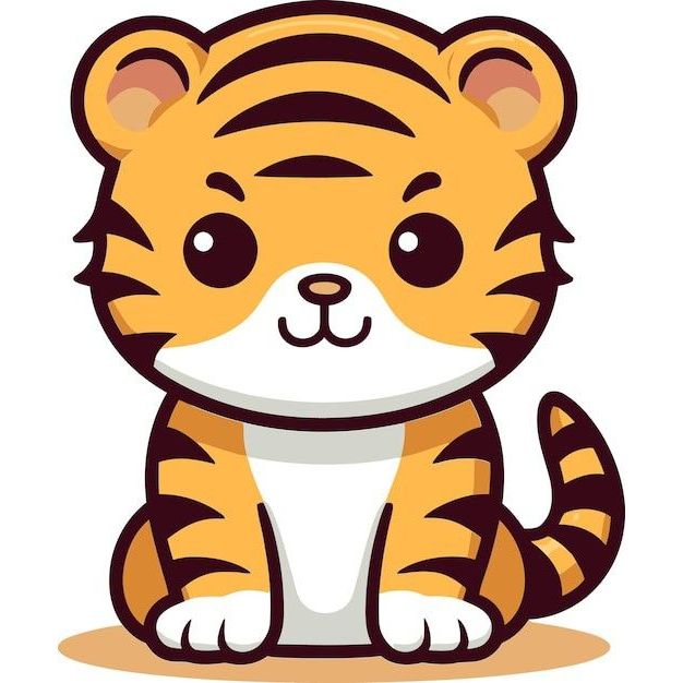 Móc khóa chú hổ con vàng tinh nghịch đáng yêu