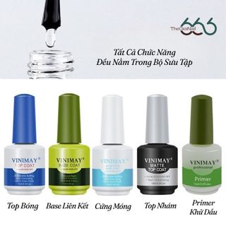 Trọn Bộ Gel Base, Top, Cứng Móng VINIMAY Nội Địa Trung Loại 2 – Sơn Gel Móng Tay Chuyên Nghiệp Hàng Chuẩn Thegioinail666