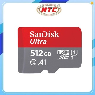 Thẻ nhớ MicroSDXC SanDisk Ultra A1 512GB 800x U1 đọc 150MB/s, ghi 35MB/s hỗ trợ video 2K (Đỏ)