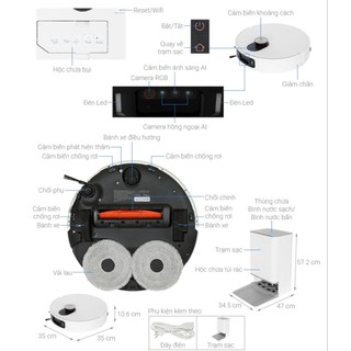 Robot hút bụi lau nhà Xiaomi 5 EU, Xiaomi 5 Pro EU