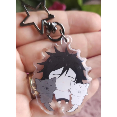 Jujutsu Kaisen Acrylic Keychain 2” | Anime Keyring Charm - Gojo, Itadori, Megumi, Nobara, Sukuna | Cute Fanmade Anime Me