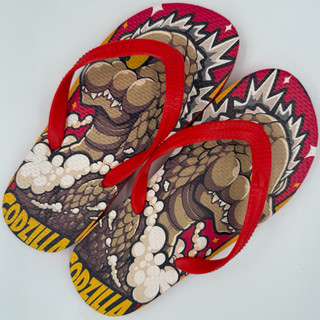 Dép bé Hùng Đào in hình Godzilla
