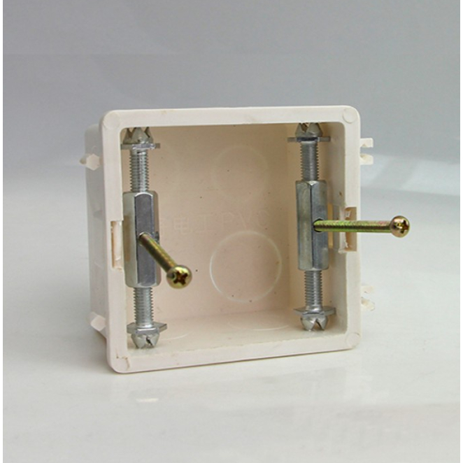 Ổ ĐIỆN HÌNH CHỮ NHẬT ( điều chỉnh 40-60mm) Đinh vít , Ốc vít âm tường tiện lợi, ổ điện chữ nhật âm tường sửa chữa đế âm