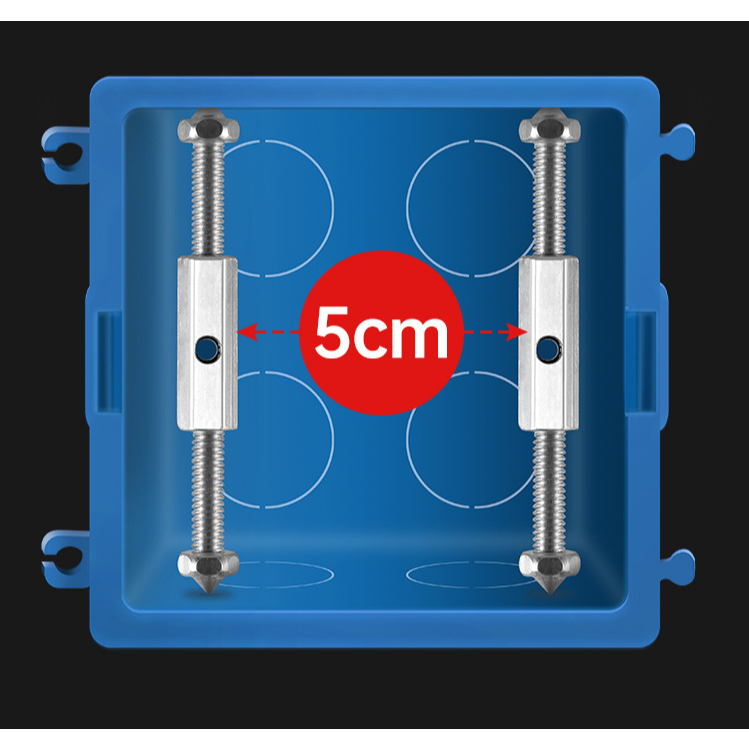Ổ ĐIỆN HÌNH CHỮ NHẬT ( điều chỉnh 40-60mm) Đinh vít , Ốc vít âm tường tiện lợi, ổ điện chữ nhật âm tường sửa chữa đế âm