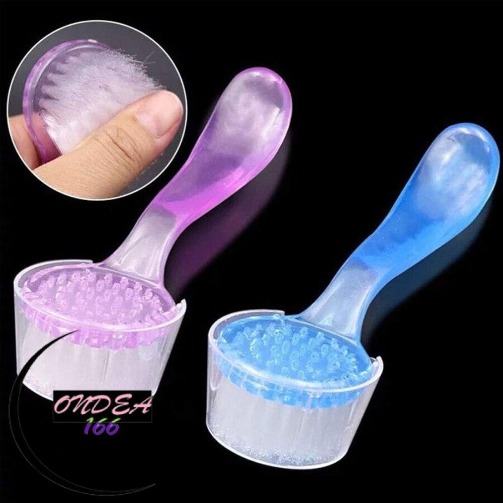Bàn chải bột bụi, Bàn chải làm móng tay mềm Salon, có nắp Nail Art Nail Brush Làm móng tay