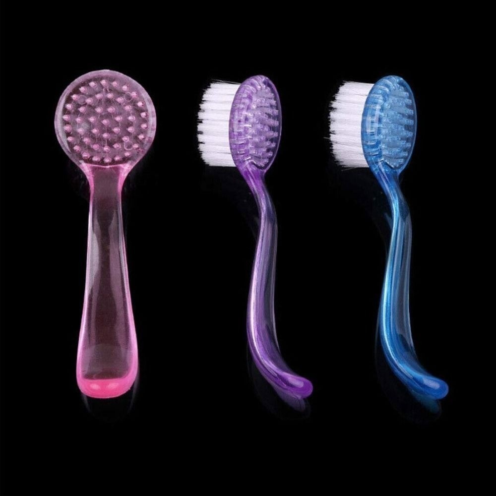 Bàn chải bột bụi, Bàn chải làm móng tay mềm Salon, có nắp Nail Art Nail Brush Làm móng tay