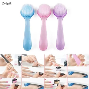 Bàn chải bột bụi, Bàn chải làm móng tay mềm Salon, có nắp Nail Art Nail Brush Làm móng tay