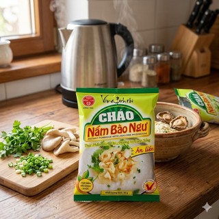 Cháo Nấm Bào Ngư Ăn Liền Bích Chi Cháo Gói Tiện Lợi, Dinh Dưỡng, Ăn Liền Nhanh Gọn 50g