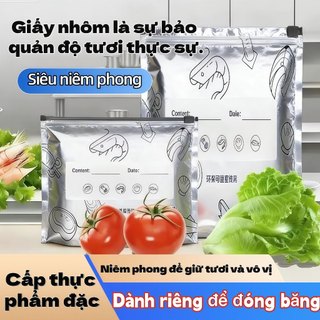 30 Nhôm Foil Zipper Giữ tươi Túi, Giữ tươi tốt cho thịt trái cây và rau quả
