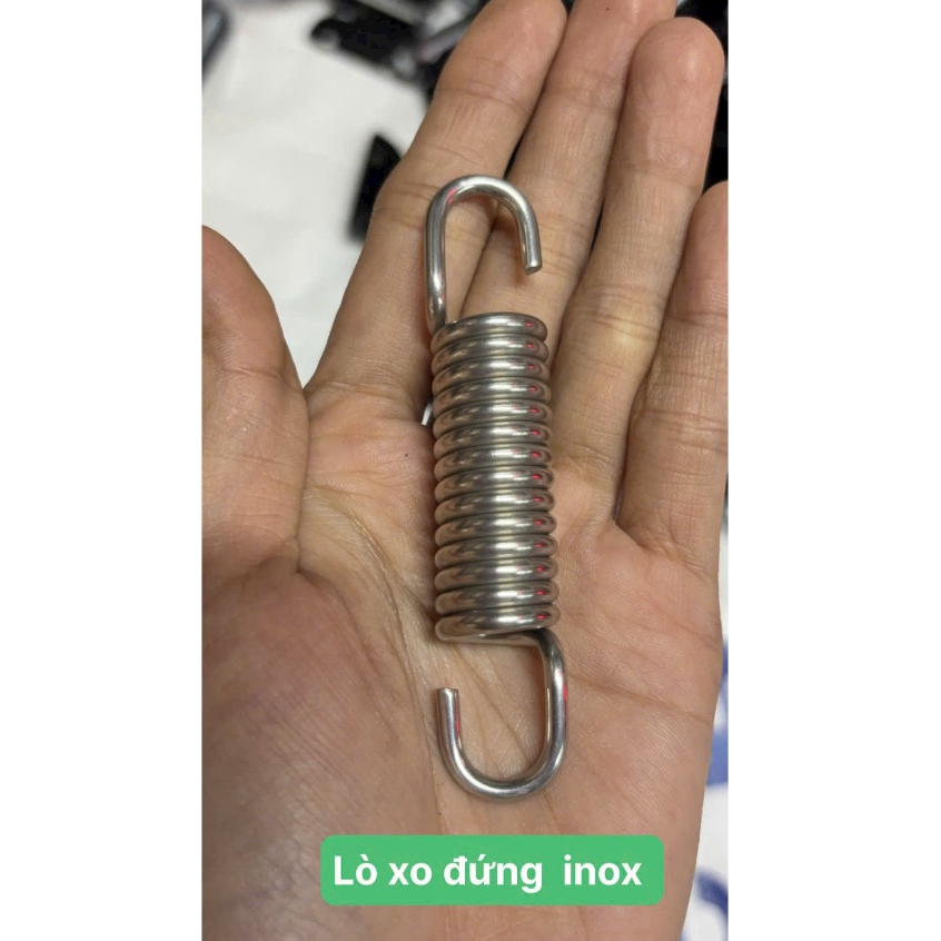 Lò xo chống đứng, inox 304 chuẩn gắn các dòng xe máy dream , wave , ab
