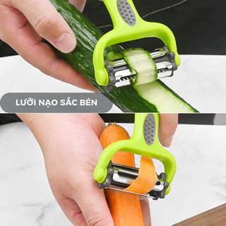 Nạo rau củ đa năng 3 lưỡi nạo không gỉ siêu bền an toàn khi tiếp xúc với thực phẩm siêu bền HomieTech
