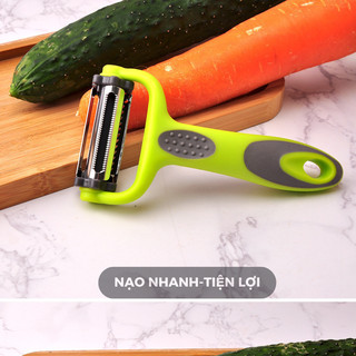 Nạo rau củ đa năng 3 lưỡi nạo không gỉ siêu bền an toàn khi tiếp xúc với thực phẩm siêu bền HomieTech