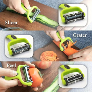 Nạo rau củ đa năng 3 lưỡi nạo không gỉ siêu bền an toàn khi tiếp xúc với thực phẩm siêu bền HomieTech