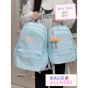 BaLo (XINHXINH) Balo Cặp Sách Đi Học Nam Nữ Màu Pastel Đơn Giản Dung Tích Lớn BL467