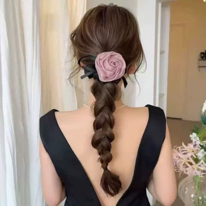 ZuchenbyKao Cột tóc hoa lụa phối nơ