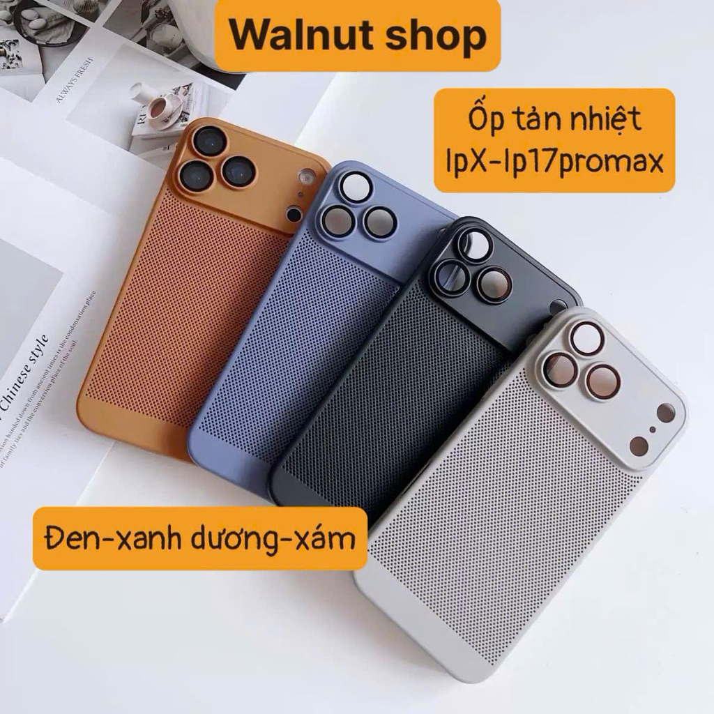 Ốp tản nhiệt iphone 2026 - màu Đen, Xanh than, Titan xám || Ốp tản ...