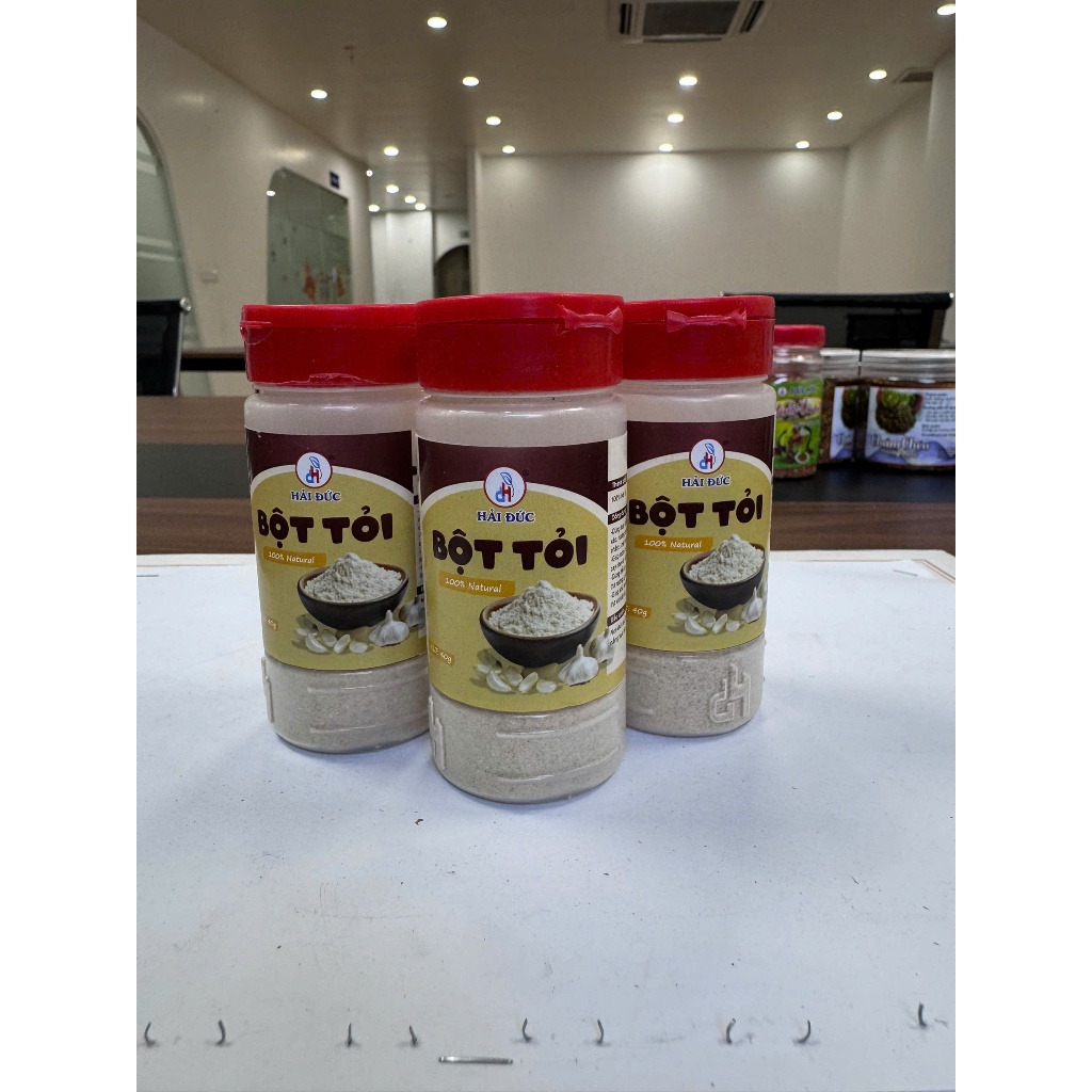 Bột Tỏi Đức Hải Nguyên Chất Thơm Nồng Tiện Lợi Dùng Nấu Ăn Tẩm Ướp Gia Vị 40G 100G 500G - Đức Hải Food