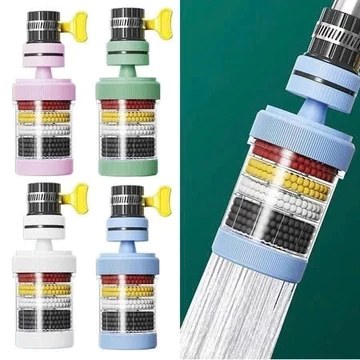 Đầu Lọc Nước 6 Tầng Lọc Cặn Bẩn Đầu Vòi Nước 6 Lớp Lọc- Vòi Lọc Nước Xoay 360 Độ