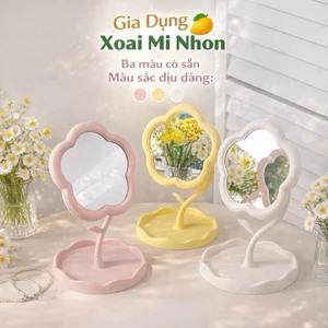 Gương Trang Điểm Hình Hoa Cài Đặt Đa Năng Với Đế Trang Điểm Tiện Lợi Cho Phòng Làm Đẹp Màu Sắc Dễ Thương Màu Ngẫu Nhiên