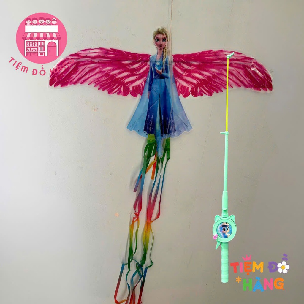 Diều Cần Câu 50cm Họa Tiết Đẹp Sắc Nét, Nhiều Nhân Vật Hoạt Hình Dành Cho Bé