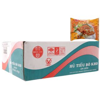 HỦ TIẾU BÒ KHO ĂN LIỀN BÍCH CHI – THÙNG 30 GÓI (60G/GÓI) Đậm vị bò kho – Sợi dai từ gạo – Tiện lợi chỉ 3 phút
