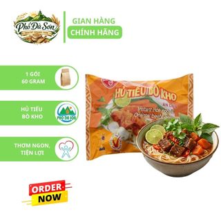 HỦ TIẾU BÒ KHO ĂN LIỀN BÍCH CHI – THÙNG 30 GÓI (60G/GÓI) Đậm vị bò kho – Sợi dai từ gạo – Tiện lợi chỉ 3 phút