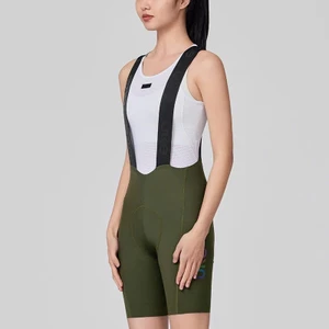 BS005B - Quần Nữ Đạp Xe UKE Bib Shorts Olive Green Chính Hãng