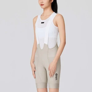 HBS006B - Quần Nữ Đạp Xe UKE Bib Shorts Ivory, Đệm Bỉm ITALIA Không Đau Nhức, Không Tê Mỏi