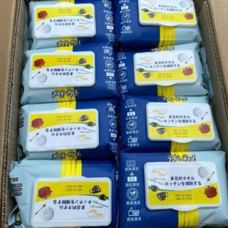 Khăn Ướt Lau Bếp Đa Năng 80 Tờ/Gói Siêu Sạch, Tiện Lợi, Loại Bỏ Các Vết Bẩn Dầu Mỡ