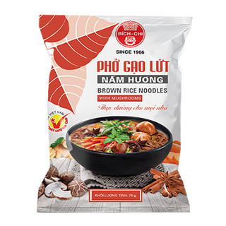 Phở Gạo Lứt Nấm Hương Bích Chi 70gr (Thùng 30 Gói)