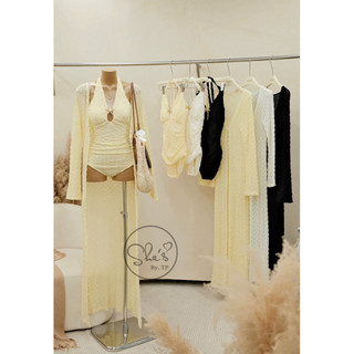 Set Bikini Ren 1 Mảnh Cài Sao Biển Kèm Áo Choàng Chuẩn She’s