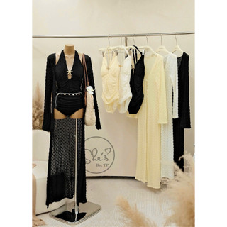 Set Bikini Ren 1 Mảnh Cài Sao Biển Kèm Áo Choàng Chuẩn She’s