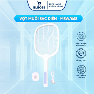 Vợt Bắt Muỗi TPE MSW 668-3500V 2in1 – Tích Hợp Đèn LED Bắt Muỗi, Sạc Điện Tiện Lợi | thietbidienelec68
