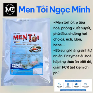 Men Tỏi Ngọc Minh - Hỗ trợ tiêu hoá cho cá, lươn, ếch, baba (Túi 1kg)