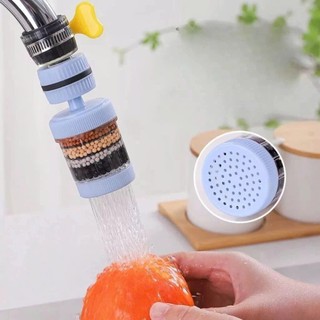 Đầu vòi lọc nước trực tiếp 6 lớp Carbon xoay 360° tiện dụng 3x12cm