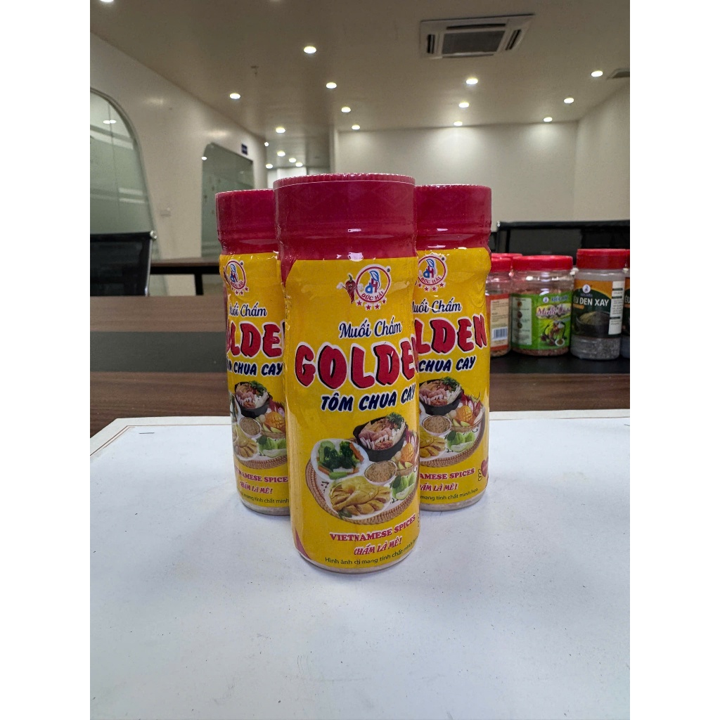 Muối Chấm Golden Tôm Chua Cay Đức Hải 120G Đậm Đà Chấm Trái Cây Hải Sản - Đức Hải Food