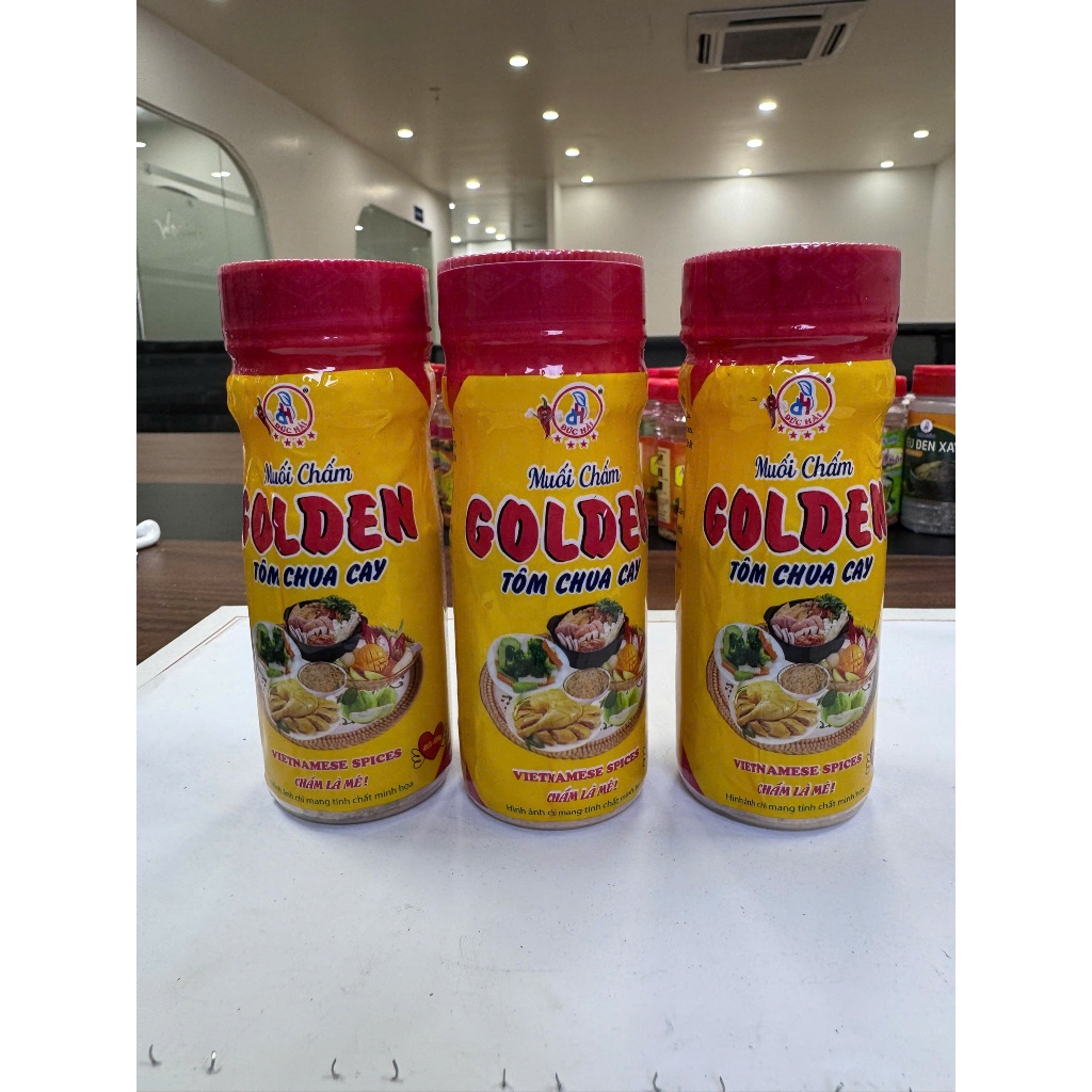 Muối Chấm Golden Tôm Chua Cay Đức Hải 120G Đậm Đà Chấm Trái Cây Hải Sản - Đức Hải Food