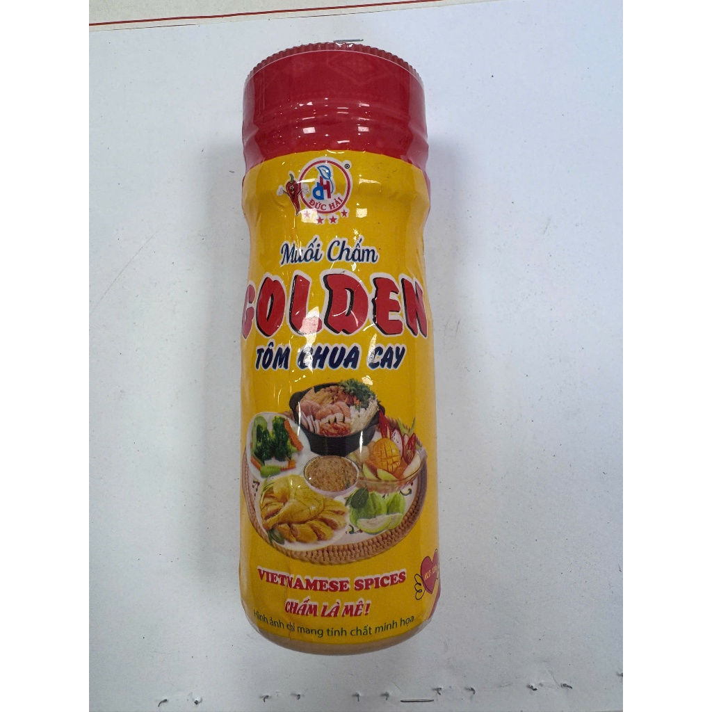 Muối Chấm Golden Tôm Chua Cay Đức Hải 120G Đậm Đà Chấm Trái Cây Hải Sản - Đức Hải Food