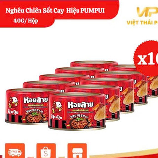 Nghêu Sốt Ớt Pumpui - Vị Cay Sốt Hàn Quốc | Việt Thái Phát - Hàng Thái Chính Hãng (40g/lon