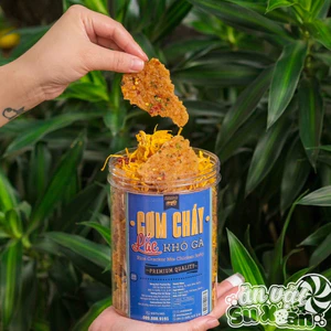 Cơm cháy lắc khô gà giòn rụm Ăn Vặt Su Xoắn
