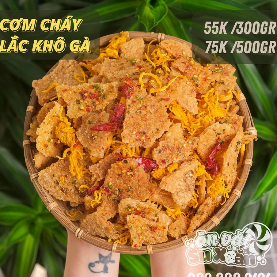 Cơm cháy lắc khô gà giòn rụm Ăn Vặt Su Xoắn