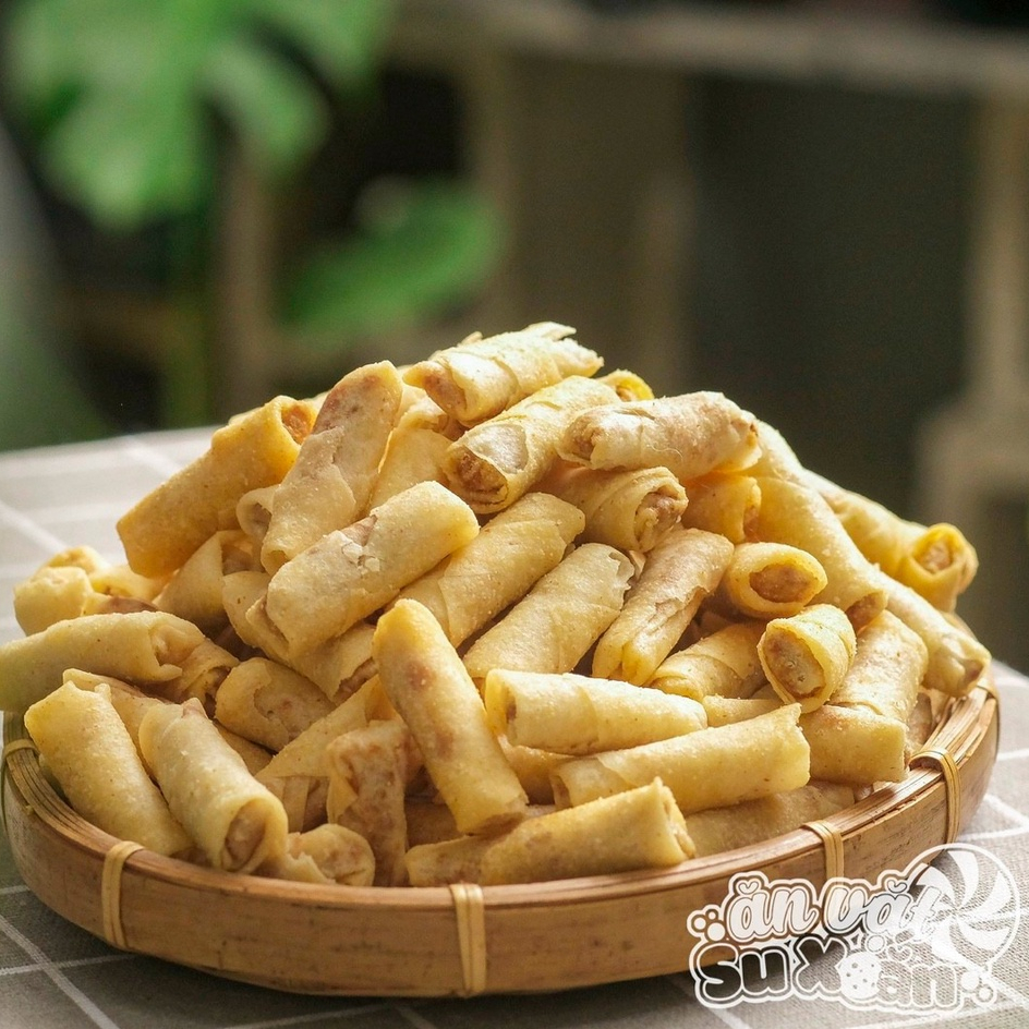Snack chả giò tôm mini hiệu Vissan Ăn Vặt Su Xoắn
