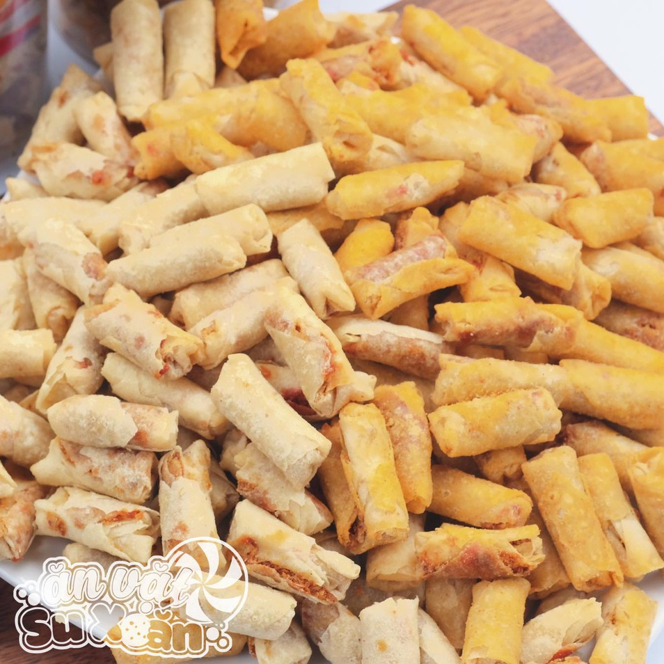 Snack chả giò tôm mini hiệu Vissan Ăn Vặt Su Xoắn
