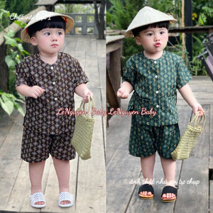Bộ quần áo cho bé, Bộ đồ bà ông nội, ngoại dola cho bé trai mặc nhà, đi chơi , đi học size(7-35kg)