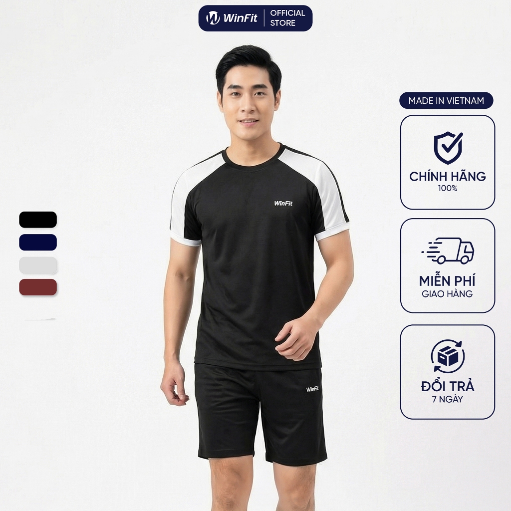Bộ Quần Áo Thể Thao Nam WINFIT Urban Active vải ComfortLite cao cấp, mỏng nhẹ, thoáng khí, Form Regular năng động WBN001