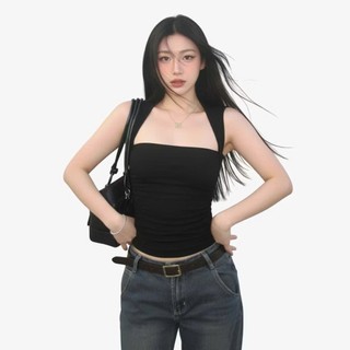Áo Sát Nách Cúp Ngực Nhún Eo - Áo Tay Ngắn Nhún Eo Viền Vai Nhỏ Chất Thun Cotton Mịn Co Dãn Bốn Chiều LYNLUX