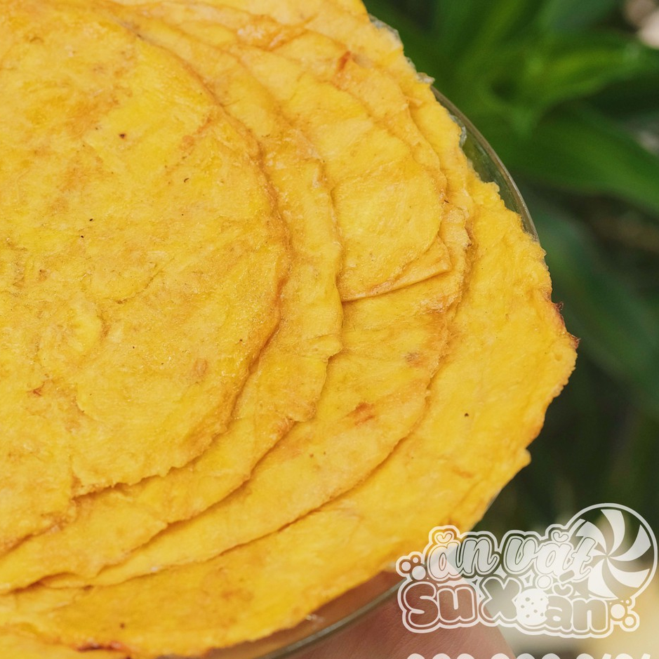Chuối sứ ép miếng dẻo Ăn Vặt Su Xoắn